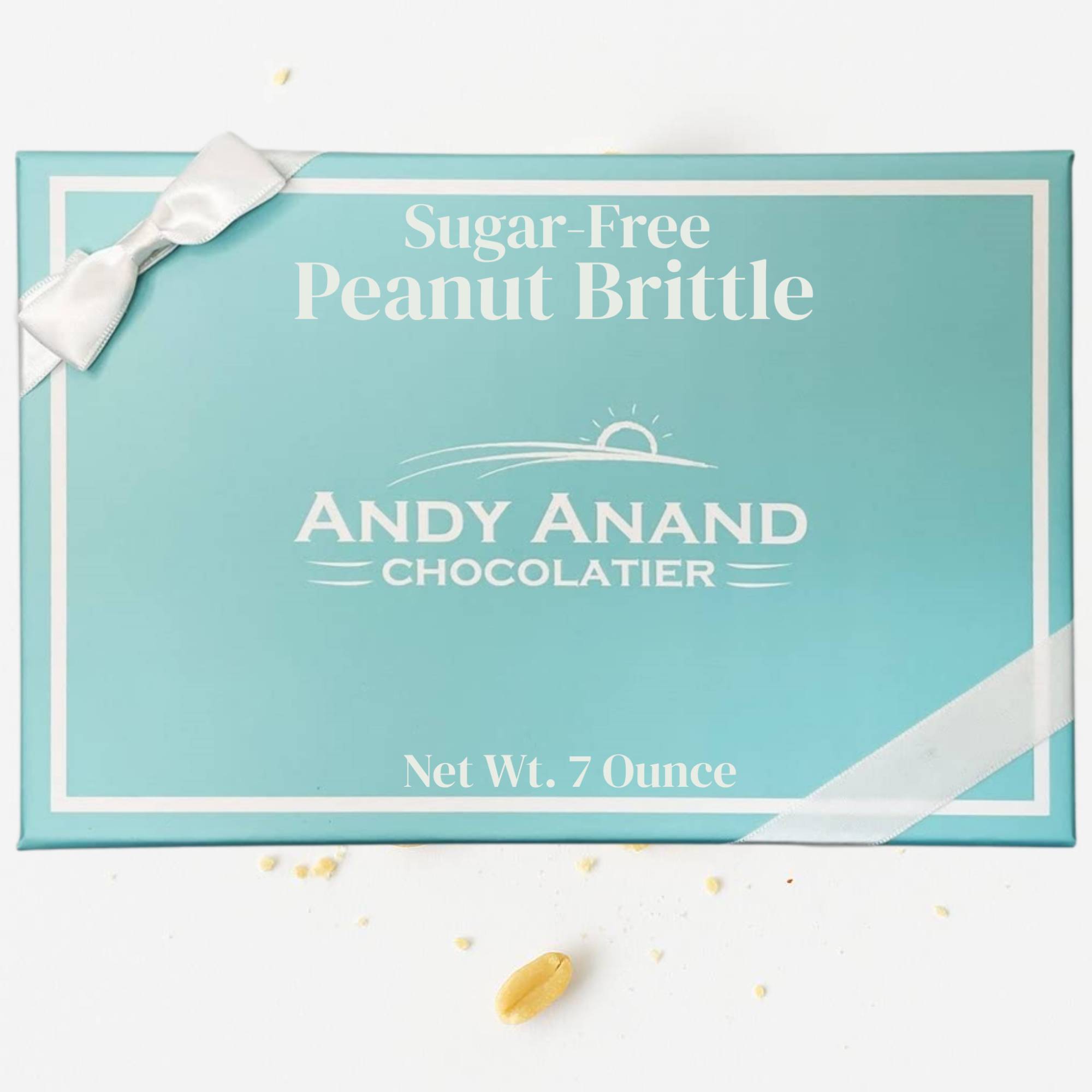 Andy Anand Chocolates Food & Beverages > Confectionery > Sugar-Free Brittle Andy Anand Sugar-Free Peanut Brittle, 7 oz – No Added Sugar, Keto-Friendly, Gluten-Free Handmade Snack, Diabetic-Friendly Birthday Gift Box Sugar-Free Peanut Brittle 7 oz | Nationwide