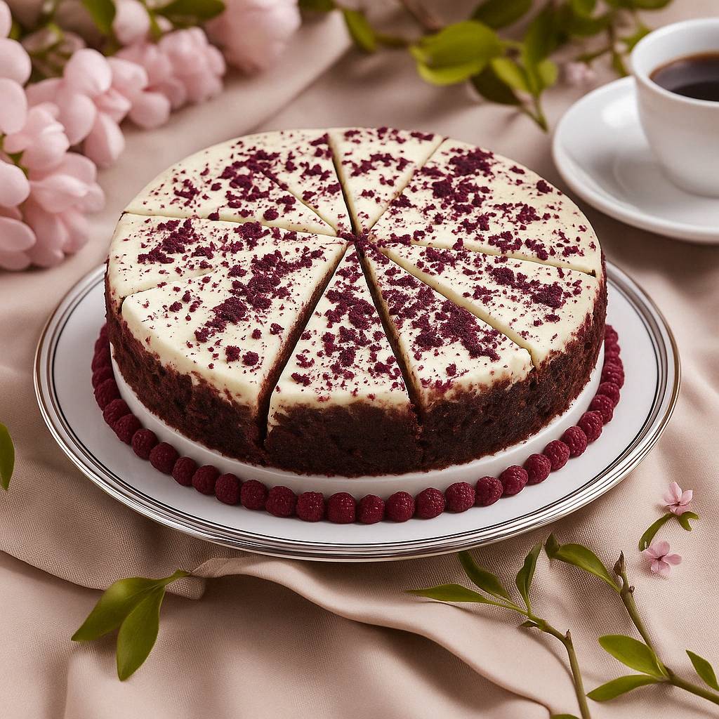 Andy Anand Chocolates Food & Beverages > Desserts & Sweets > Cakes > Sugar-Free Cheesecakes Andy Anand Sugar-Free Red Velvet Cheesecake, 9-Inch, 2 lb – Diabetic-Friendly, California Cream Cheese, No Preservatives, Birthday Gift Box Sugar-Free Red Velvet Cheesecake 2 lb | Nationwide
