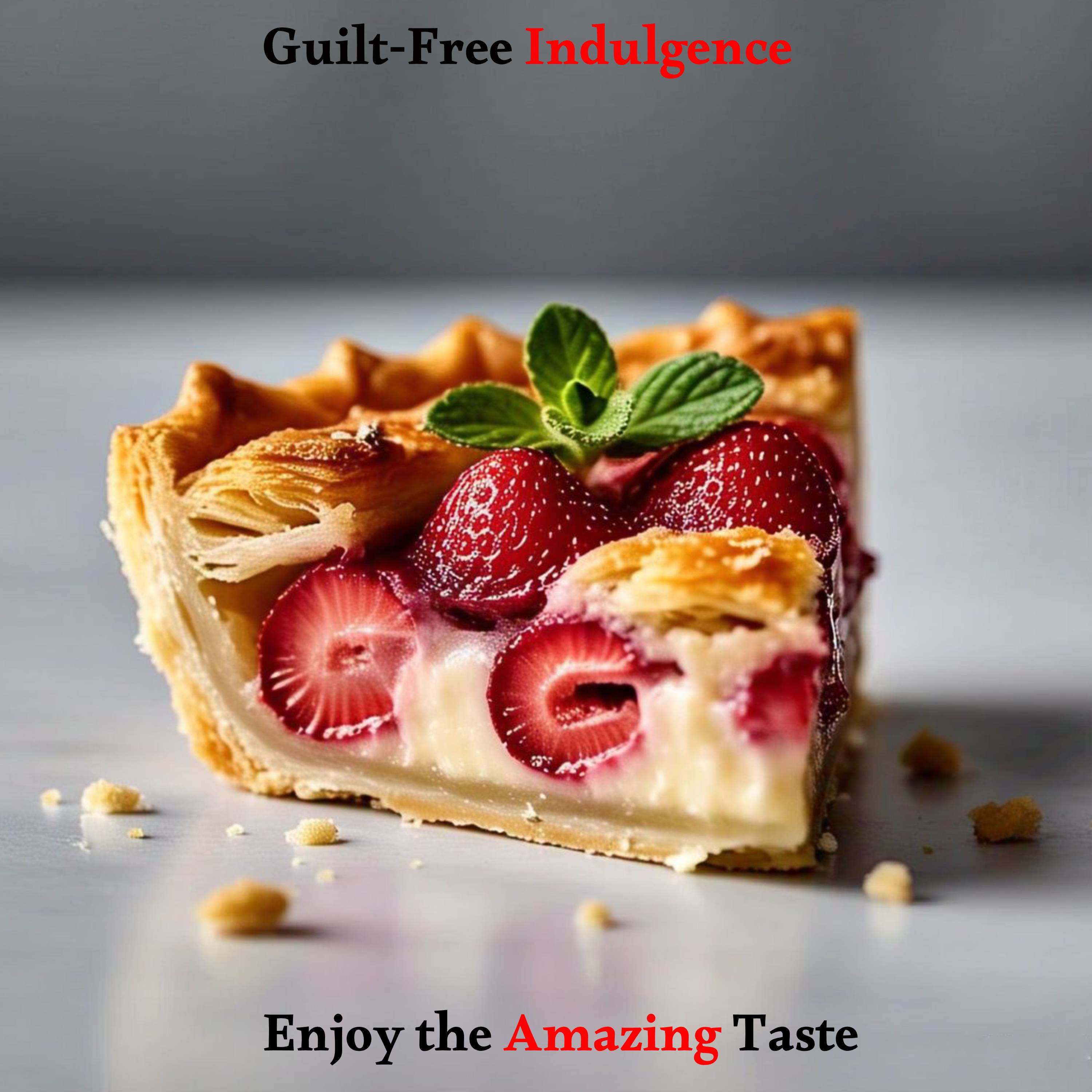 Sugar Free Strawberry Pie healthier sweets no added sugar