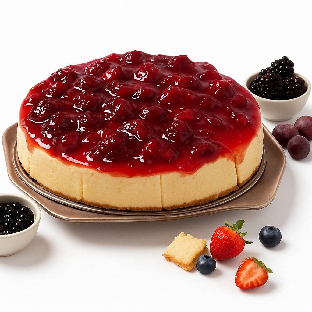 Andy Anand Chocolates Food & Beverages > Desserts & Sweets > Cakes > Sugar-Free Cheesecakes Andy Anand Sugar-Free Strawberry Cheesecake, 9-Inch, 2.6 lb – Diabetic-Friendly, California Cream Cheese, No Preservatives, Birthday Gift Sugar-Free Strawberry Cheesecake 3.4 lb | Nationwide