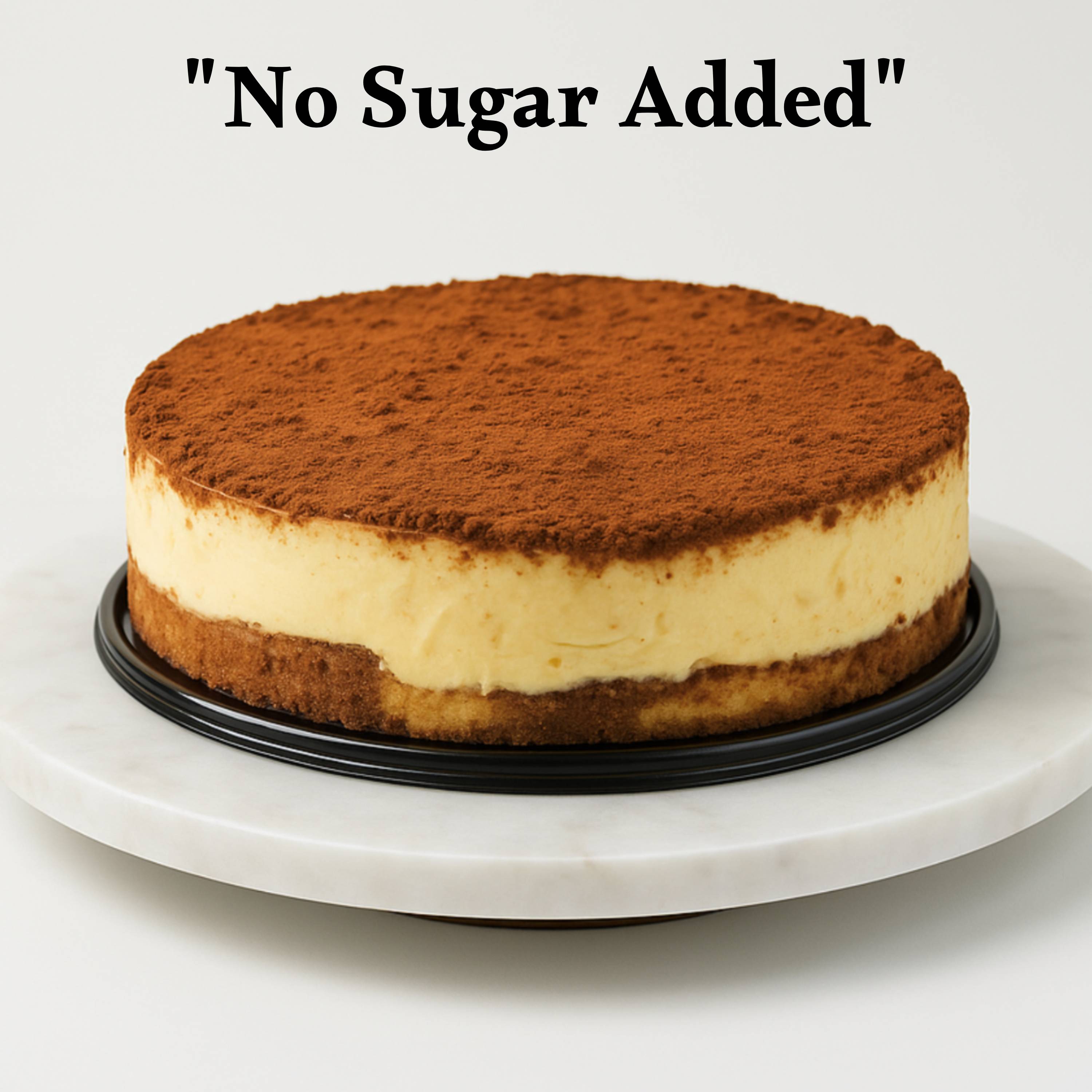 Andy Anand Sugar Free Tiramisu Mousse Cake, diabetic-friendly, velvety chiffon, beautifully plated prefect for any occasion.
