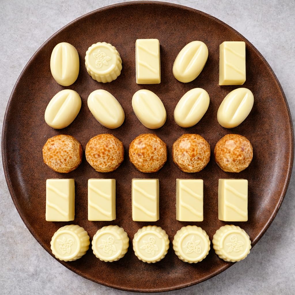 ANDY ANAND CHOCOLATIER Sugar Free Belgian White Chocolate Truffles Pralines 25 pcs (60% Cacao) . Must for White Chocolate lovers, Stevia sweetened, Gourmet Gift Box - Silky, Rich, and Top-Tier Indulgence (10.5 oz, Pack of 1)