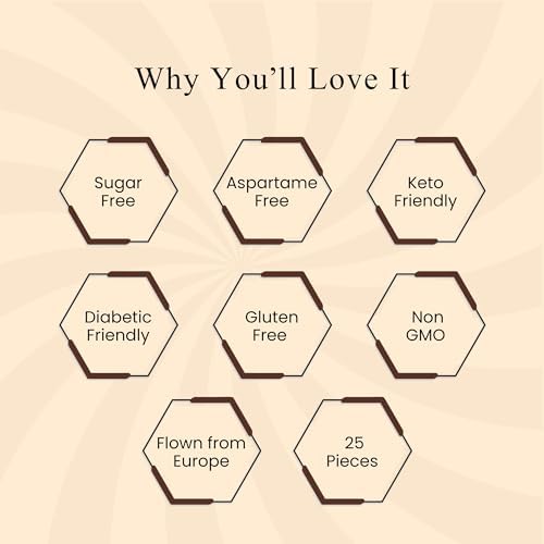 Andyanand Food & Beverages > Confectionery > Hard Candy > Sugar-Free Andy Anand Sugar-Free Aniseed Rock Hard Candy, 25 pc – European Copper-Kettle Boiled, Keto & Diabetic-Friendly Gourmet Snack Gift Box Sugar-Free Aniseed Rock Hard Candy | Ships Nationwide