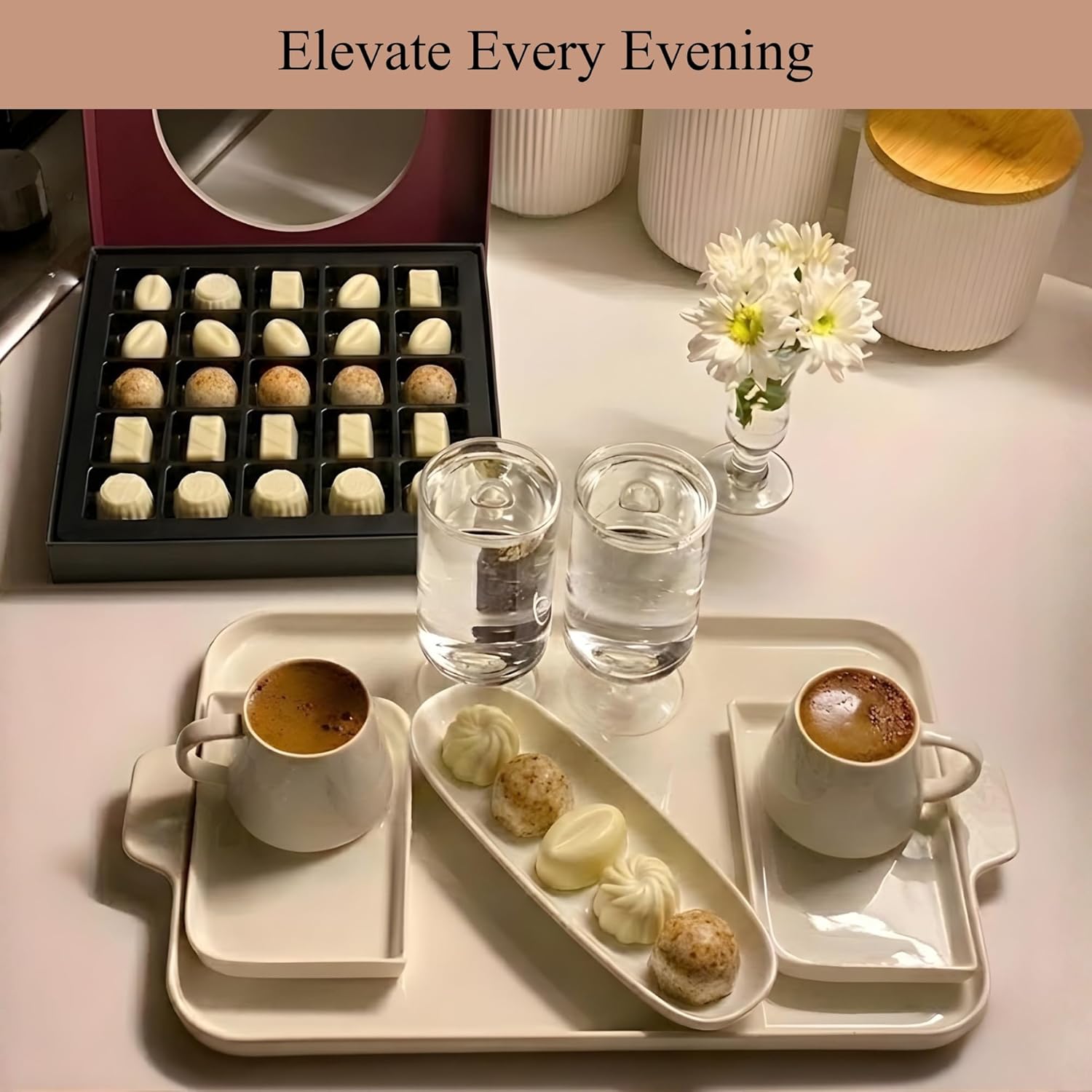 Andyanand Food & Beverages > Desserts & Sweets > Chocolate > Sugar Free Andy Anand Sugar-Free Belgian White Chocolate Truffles & Pralines, 25 pc, 10.5 oz – Stevia Sweetened, Keto & Diabetic-Friendly Gift Box Sugar-Free White Chocolate Truffles 25 pc | Ships Nationwide