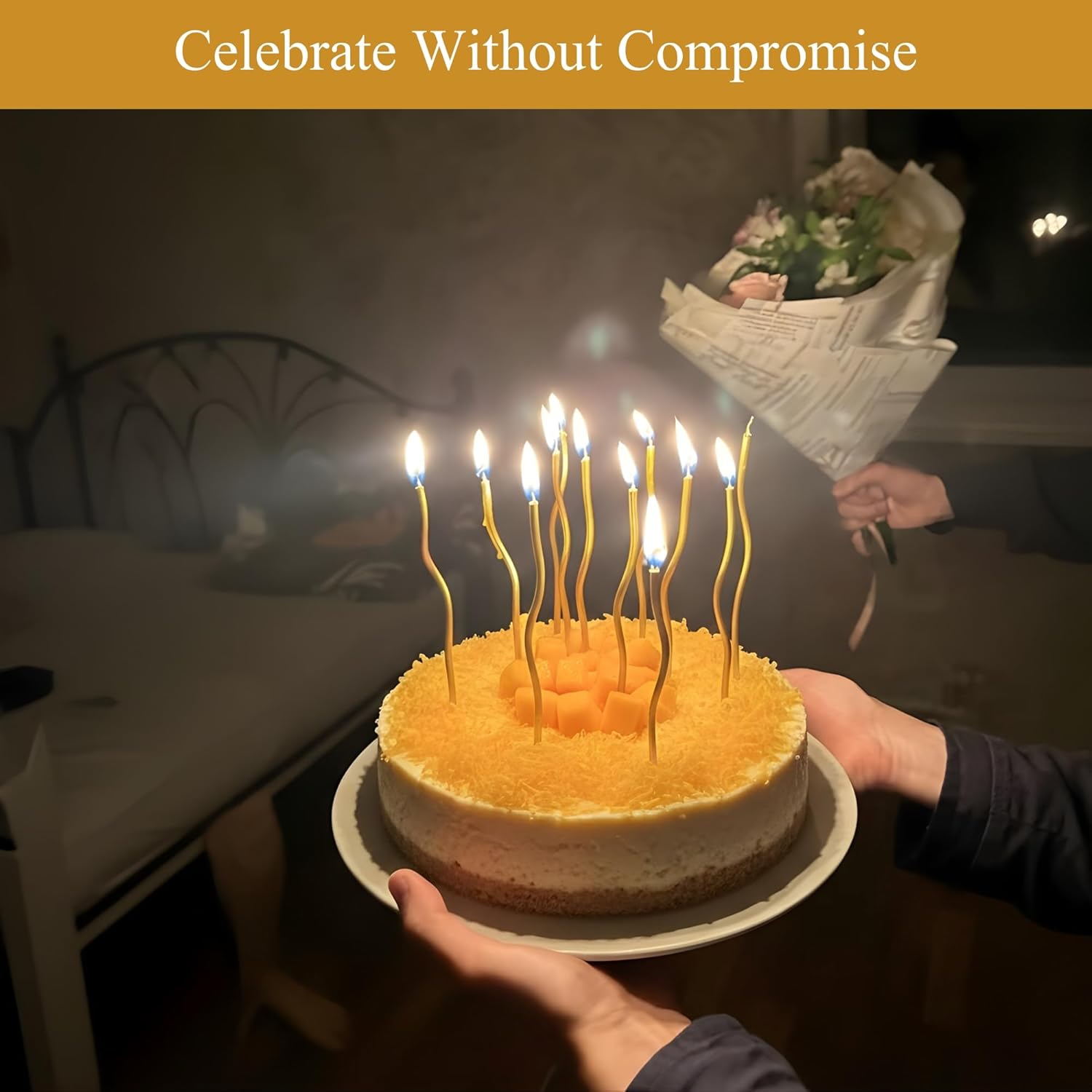 Andy Anand Sugar Free Coconut Mango Cheesecake, Diabetic & Keto Friendly, Authentic Recipe with Fresh California Cream Cheese, No Preservatives or Chemicals, Gourmet Sugar Free Dessert