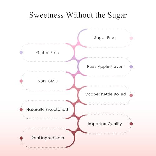 Andyanand Food & Beverages > Confectionery > Hard Candy > Sugar-Free Andy Anand Sugar-Free Rosy Apple Hard Candy, 25 pc – European Copper-Kettle Boiled, Aspartame-Free, Keto & Diabetic-Friendly Gift Box Sugar-Free Rosy Apple Hard Candy | Ships Nationwide
