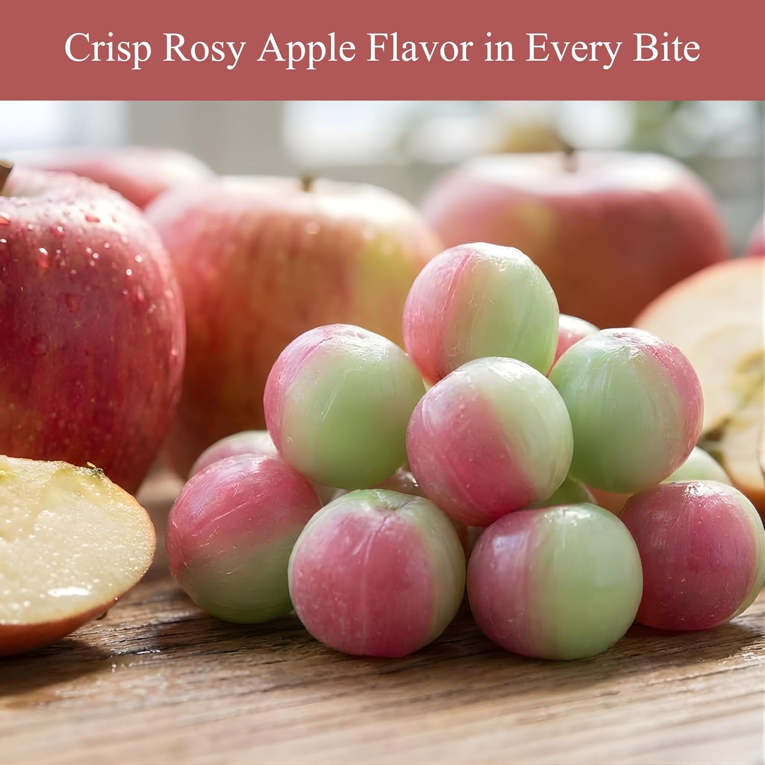 Andyanand Food & Beverages > Confectionery > Hard Candy > Sugar-Free Andy Anand Sugar-Free Rosy Apple Hard Candy, 25 pc – European Copper-Kettle Boiled, Aspartame-Free, Keto & Diabetic-Friendly Gift Box Sugar-Free Rosy Apple Hard Candy | Ships Nationwide