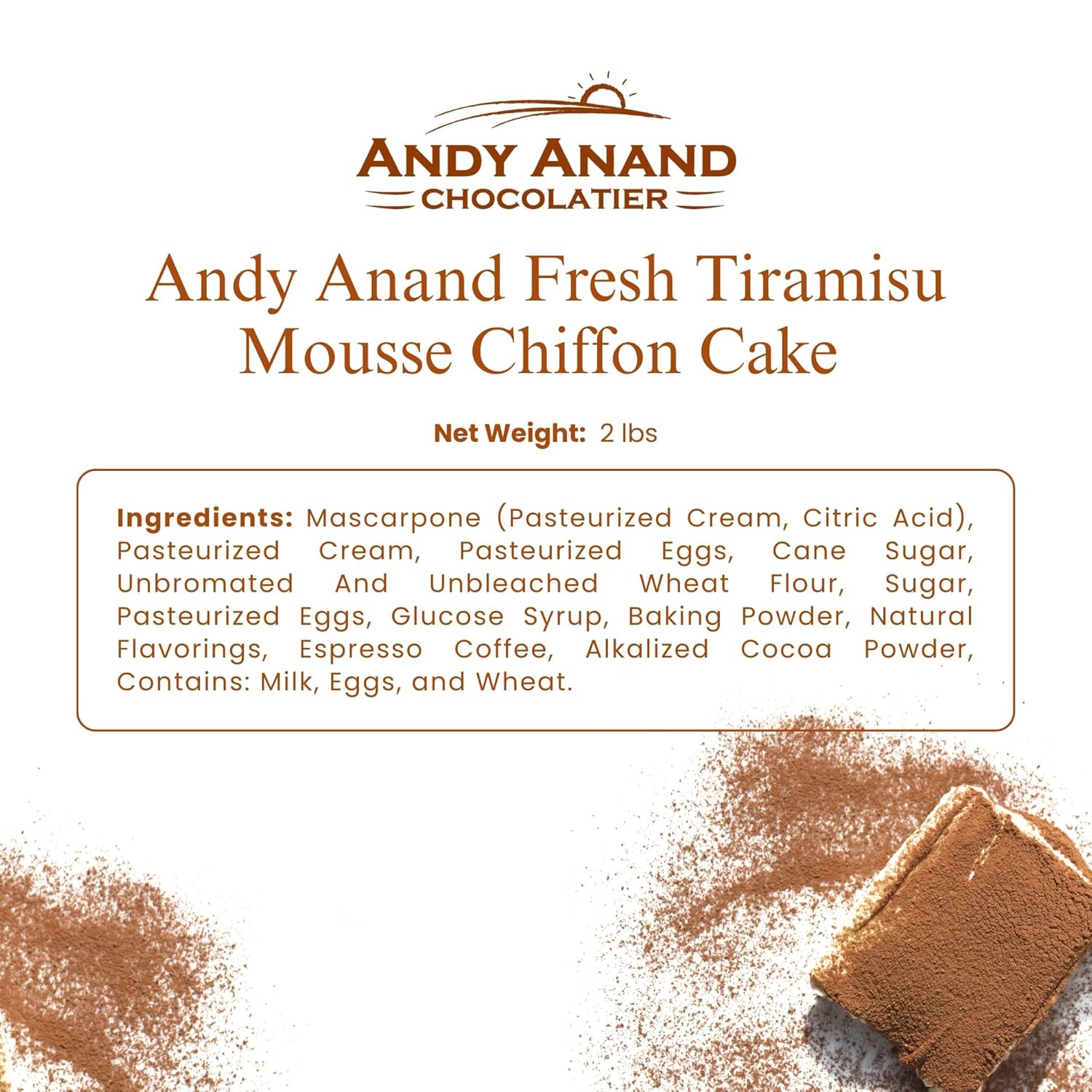 Tiramisu Mousse Chiffon Cake