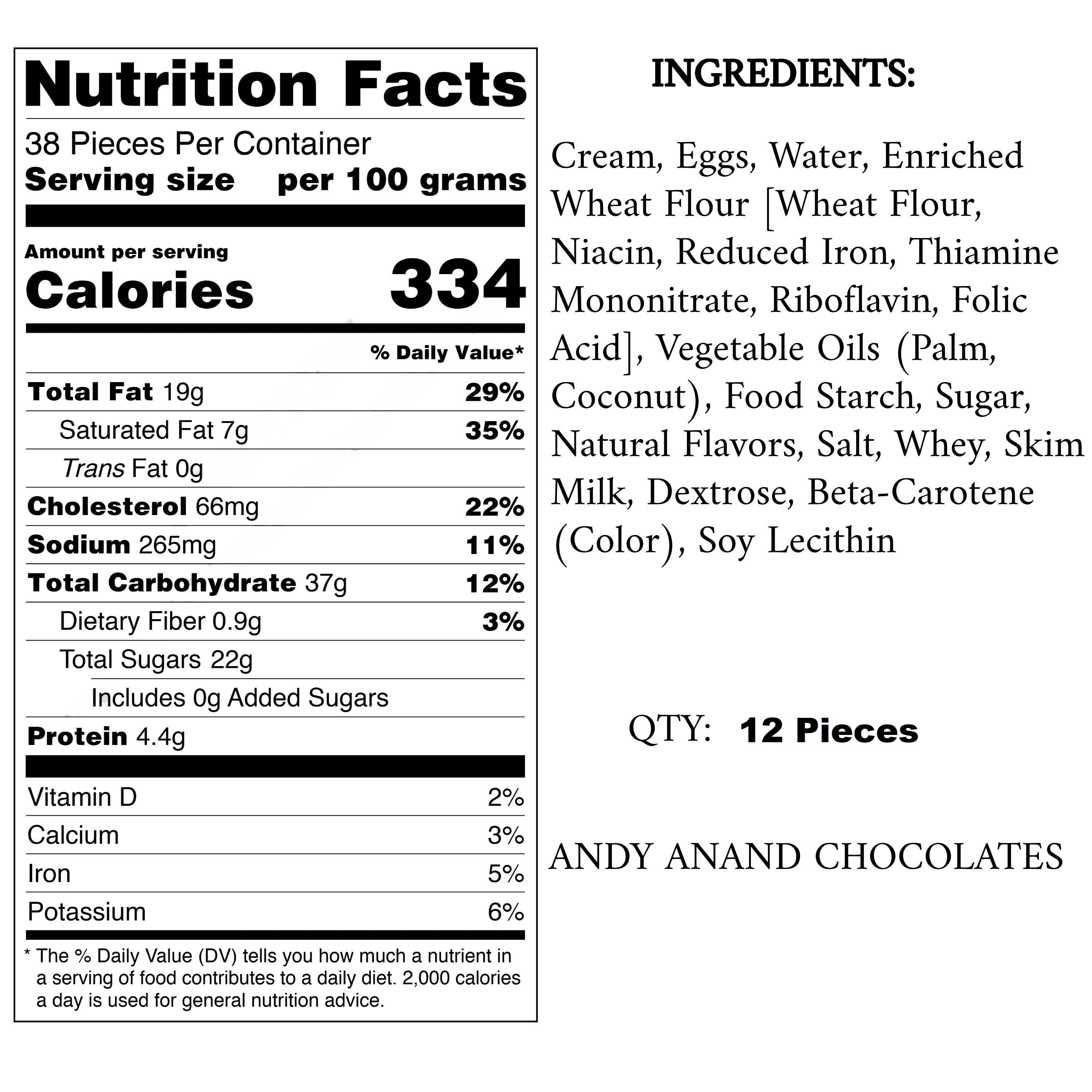 Andy Anand Fresh White Chocolate Profiterole with Pistachios, French Cream Puff, 12 pcs, Made in France, Slowly savor for an amazing experience with a luxuriously creamy feel