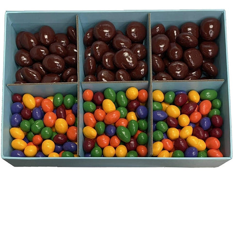 Andy Anand 2 lbs Sugar Free Milk Chocolate Gift Box Of Peanuts & Cherries, Gluten Free - Andyanand