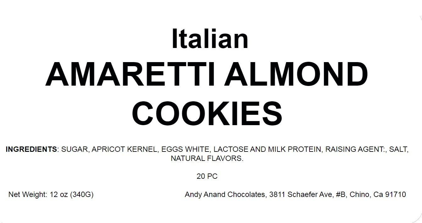 Andy Anand Chocolates Food & Beverages > Bakery > Cookies Andy Anand Italian Amaretti Almond Cookies, 20 pc, 8 Flavors – Gluten-Free, Baked in Italy, Authentic Recipe, Birthday & Holiday Gift Box Italian Amaretti Cookies 20 pc 8 Flavors | Nationwide
