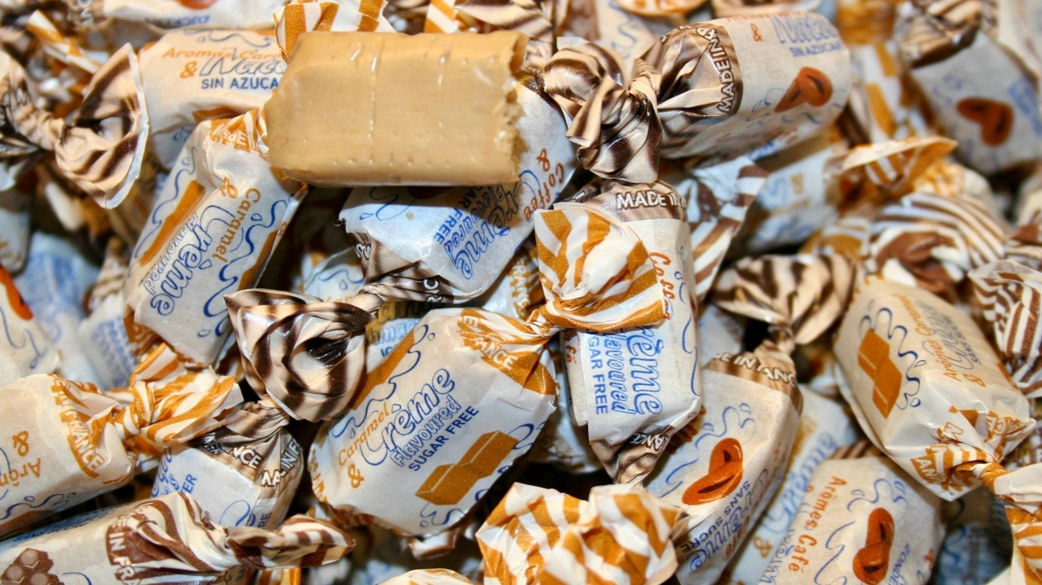 Sugar Free Cream Toffees - These all-natural, preservative-free treats offer a guilt-free indulgence for health-conscious consumers. Andy Anand Chocolates, All Products, Products, Sugar Free English Toffee