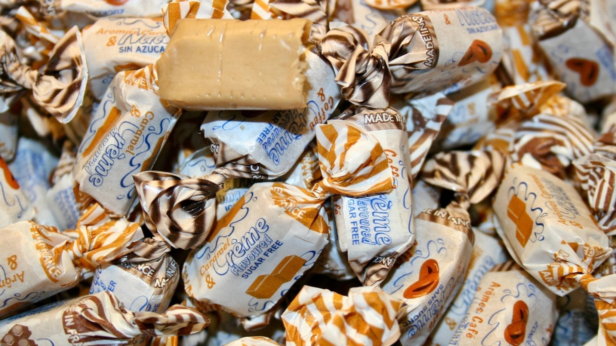Andy Anand Chocolates Food & Beverages > Confectionery > Candy > Sugar-Free Andy Anand Sugar-Free Creamy Taffy Toffee, 33 pc, 7 oz – Caramel, Chocolate & Coffee, Gluten-Free, Made in Europe, Diabetic-Friendly Gift Sugar-Free Cream Toffees 33 pc 7 oz | Nationwide
