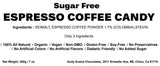Andy Anand 60 Pc Sugar-free Espresso Coffee Candy, made with Real Coffee, Sweetened with Natural Stevia 7 Oz - Andyanand