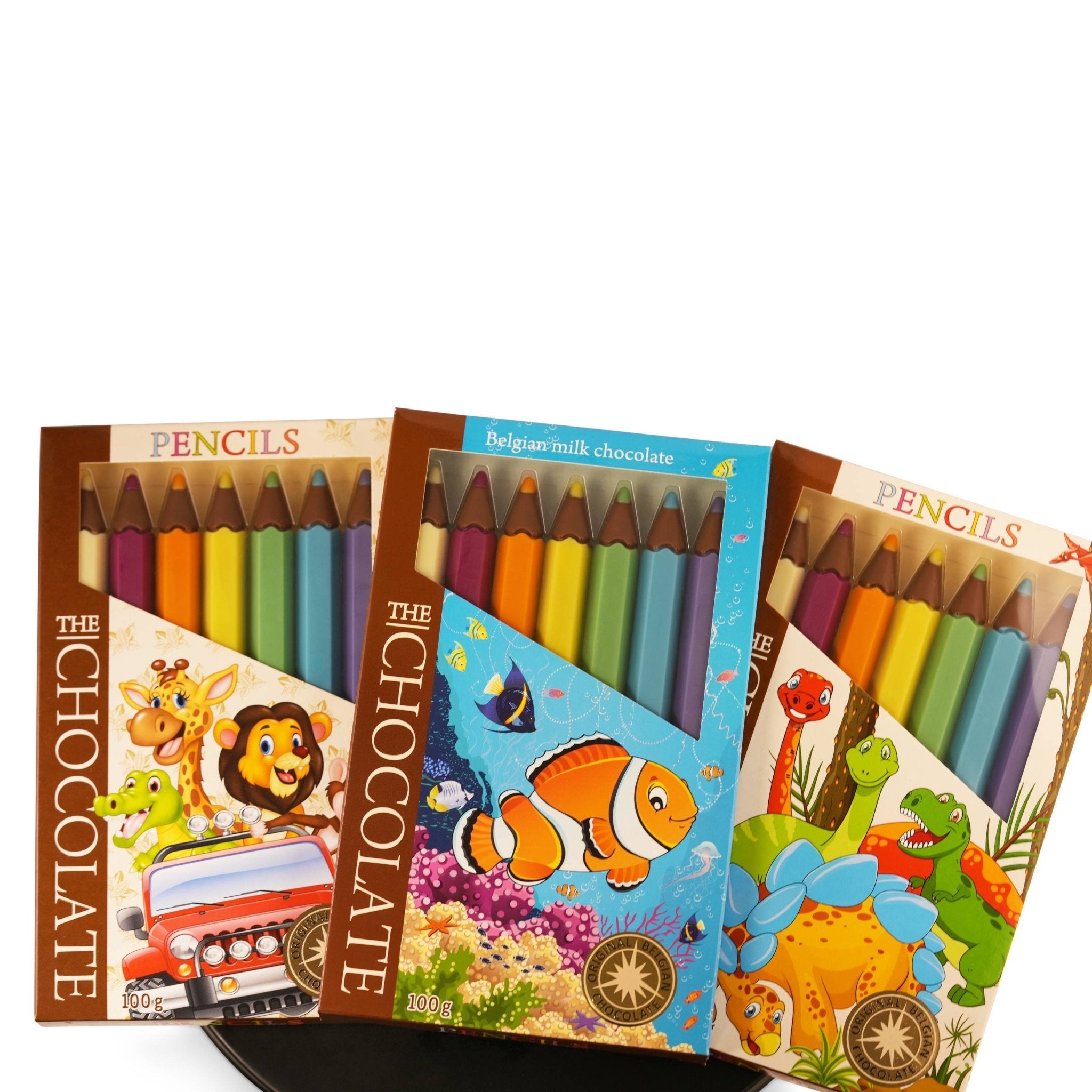 Andy Anand Chocolates Food & Beverages > Desserts & Sweets > Chocolate Andy Anand Milk Chocolate Crayon Boxes, 3-Pack, 21 pc – Fun Kids Chocolate Gift, 60% Cocoa Butter, Birthday, Easter & Holiday Gift Box Milk Chocolate Crayon Boxes 3-Pack 21 pc | Nationwide