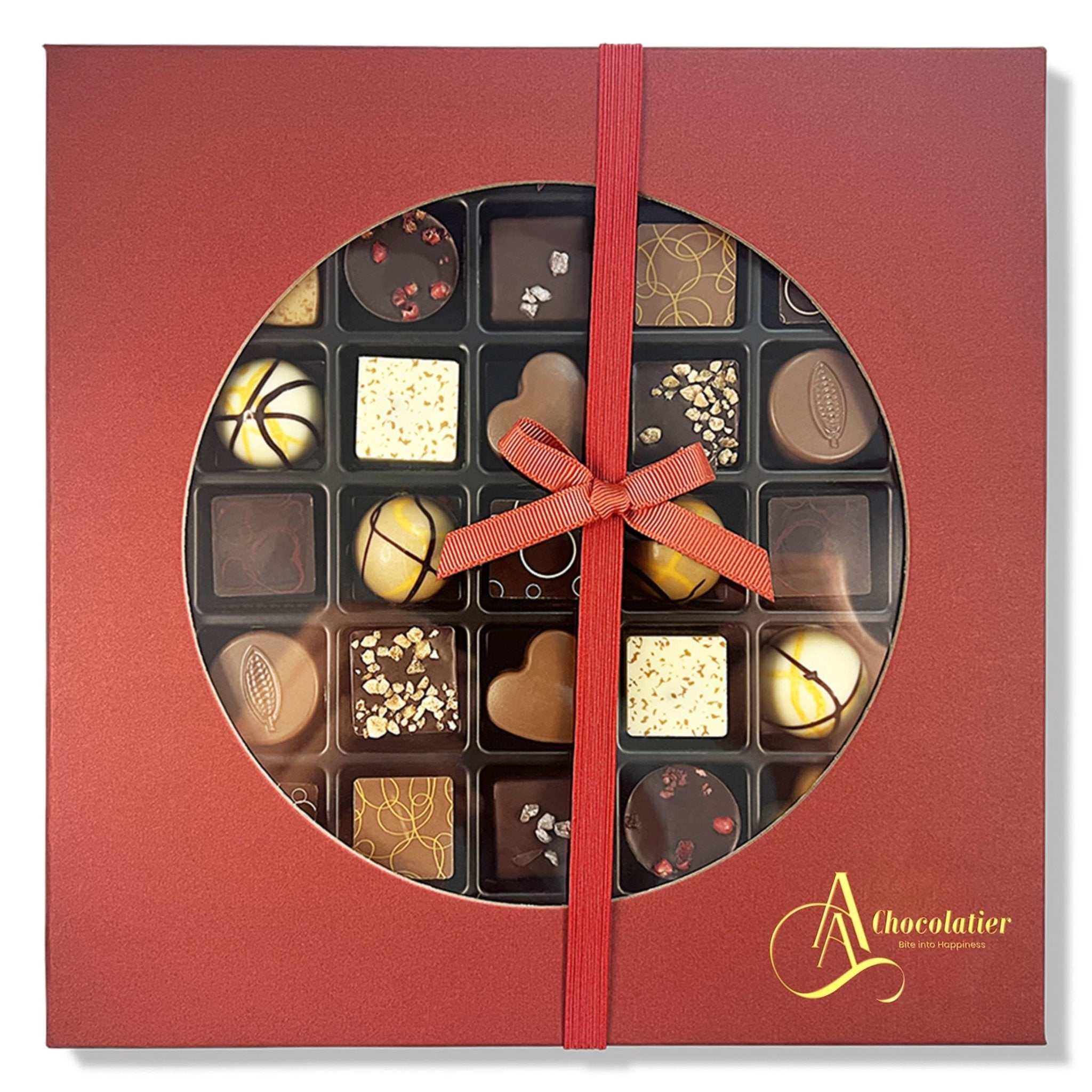 Andy Anand Chocolates Food & Beverages > Desserts & Sweets > Chocolate Andy Anand Gourmet Belgian Chocolate Bonbons Gift Box, 25 pc – Assorted Bon Bon Collection, European Craftsmanship, Birthday & Holiday Gift Belgian Chocolate Truffles 25 pc 7.8 oz | Nationwide