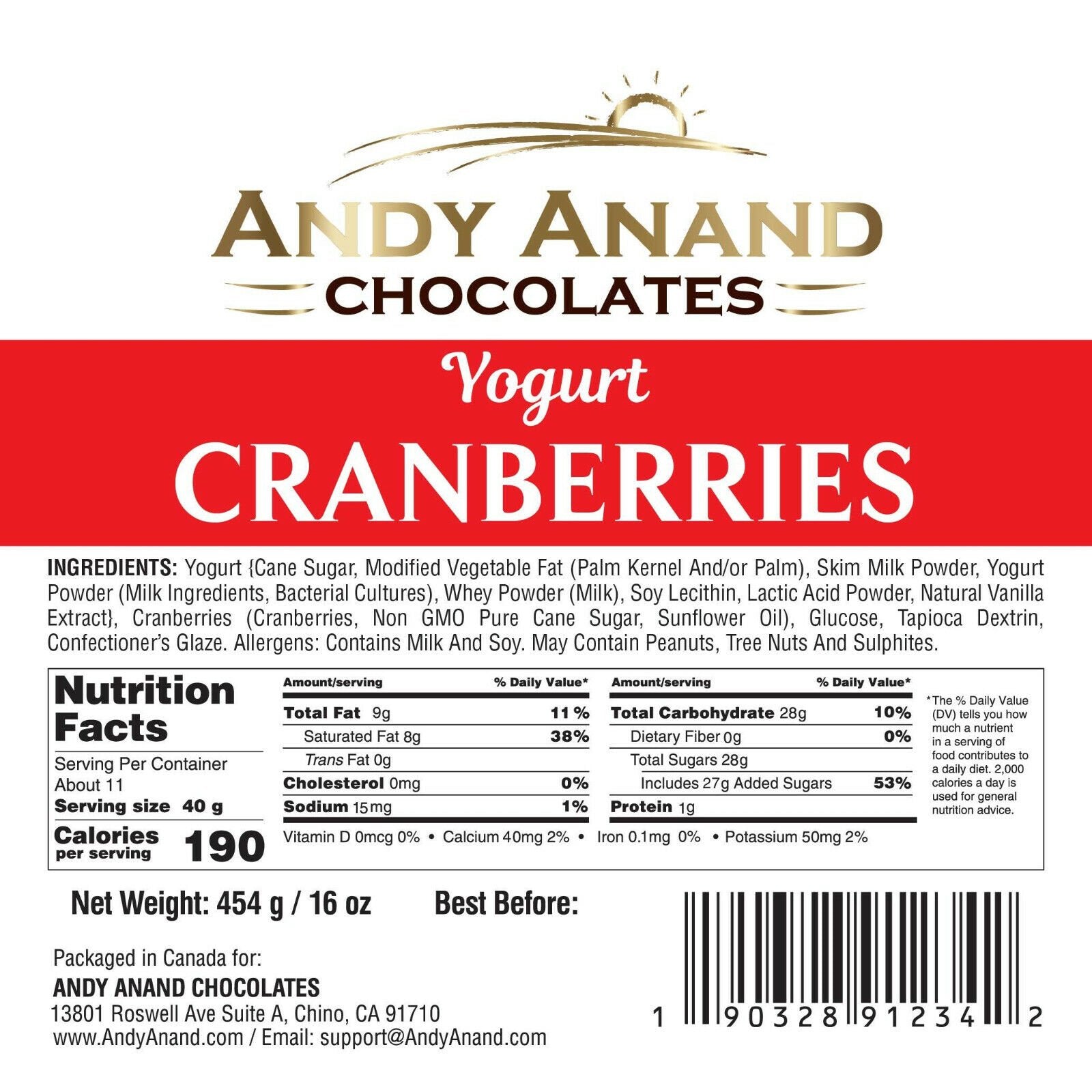 White Chocolate Coated Cranberries Premium white chocolate coated cranberries from Andy Anand Chocolates, a delicious and nourishing all-products, Andy Anand Chocolates, White Chocolate.