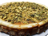 Andy Anand Caramel Pistachios Cheesecake 9" - Experience the Richness of Cheesecake (2 lbs) - Andyanand