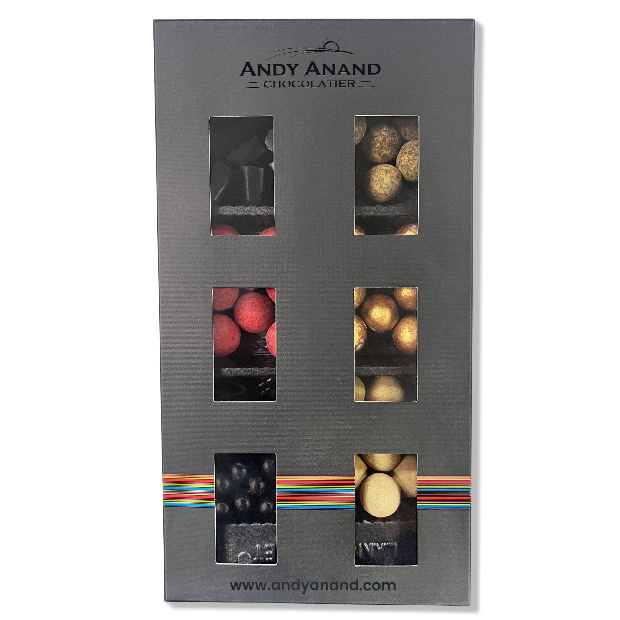 Andy Anand Chocolates Food & Beverages > Desserts & Sweets > Chocolate Andy Anand Chocolate Covered Gourmet Licorice, 6 Flavors, 10.5 oz – Made in Denmark, European Collection, Birthday & Holiday Gift Box Danish Licorice Gift Box 6 Combinations | Nationwide