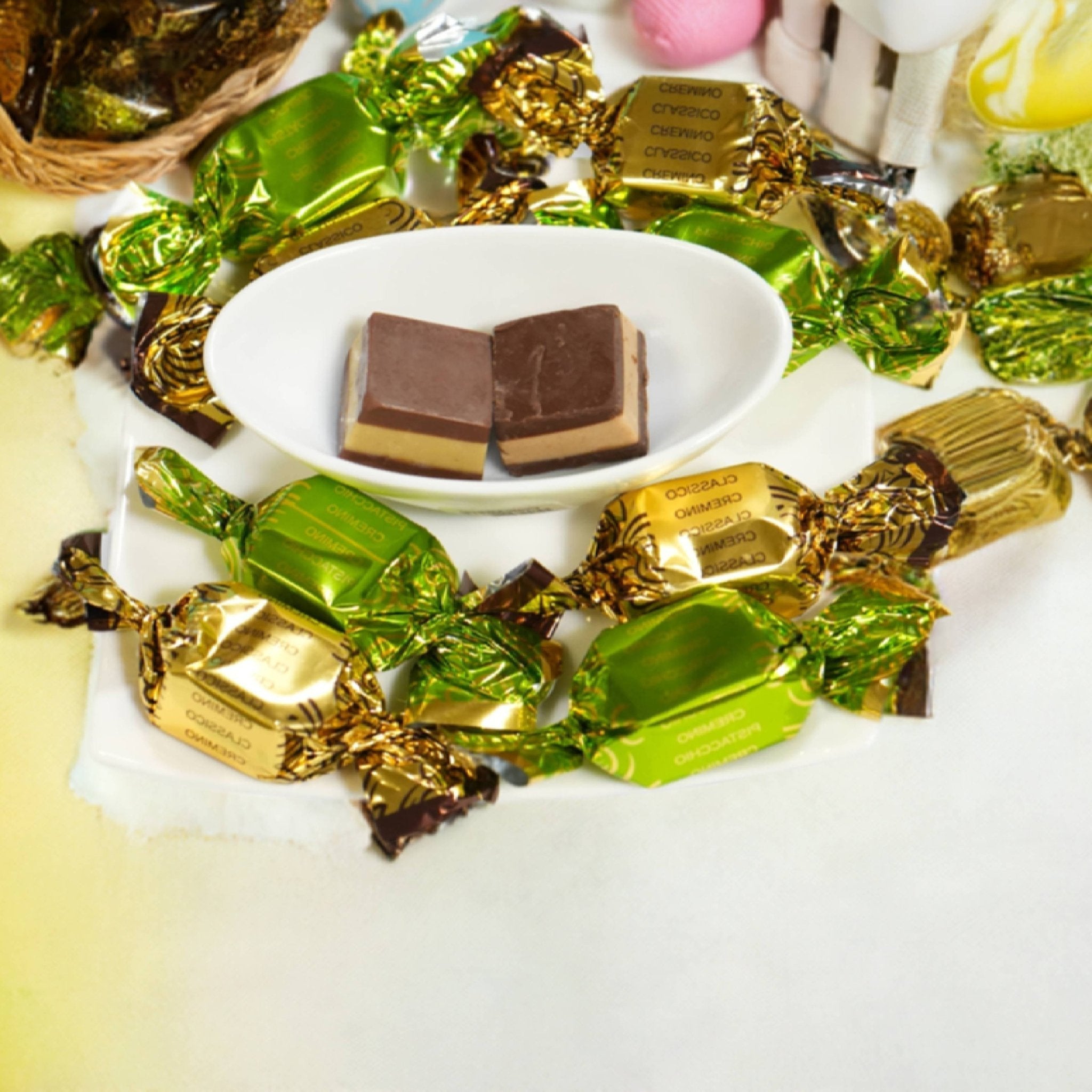 Andy Anand Chocolates Food & Beverages > Desserts & Sweets > Chocolate Andy Anand Italian Cremino Chocolate Assortment, 18 pc, 8 oz – Gluten-Free, 60% Cocoa Butter, Authentic Italian, Birthday & Holiday Gift Box Italian Cremino Chocolate 18 pc 8 oz | Nationwide
