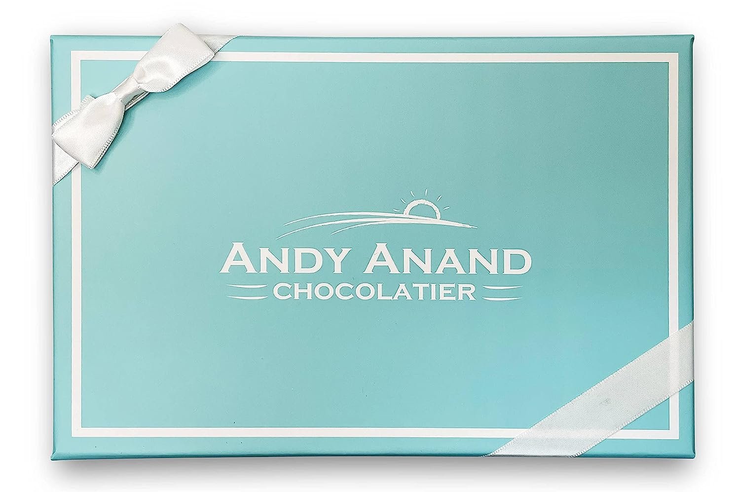 Andy Anand vegan dark chocolate-covered orange peels, 1 lb gift box, beautifully packed for gifting.