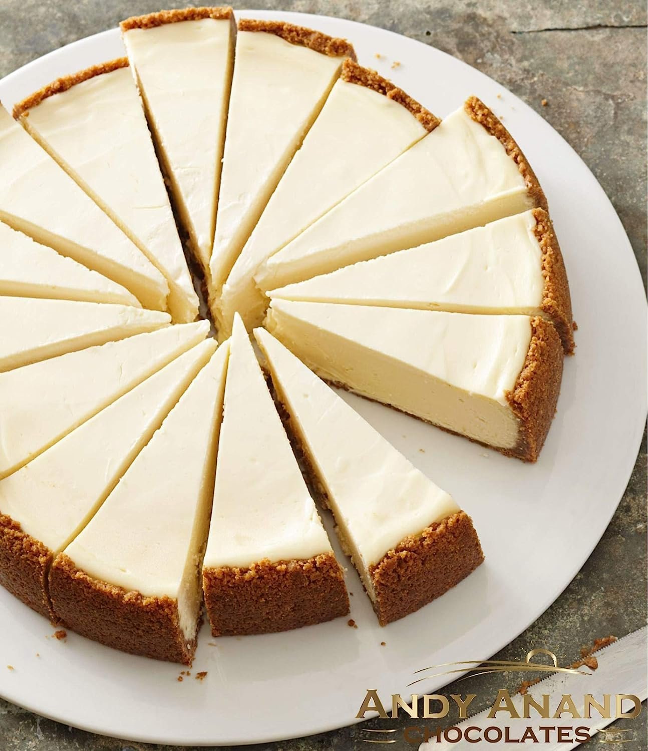 Andy Anand Chocolates Food & Beverages > Desserts & Sweets > Cakes > Gluten-Free Cheesecakes Andy Anand Gluten-Free New York Cheesecake, 9-Inch, 2 lb – Freshly Baked, Velvety Smooth, Real California Cream Cheese, Birthday Gift Box Gluten-Free New York Cheesecake | Nationwide