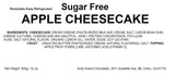 Andy Anand Delicious Gluten Free & Sugar Free Apple Cheesecake 9" - Savor Rich Cheesecake Treat (2 lbs) - Andyanand