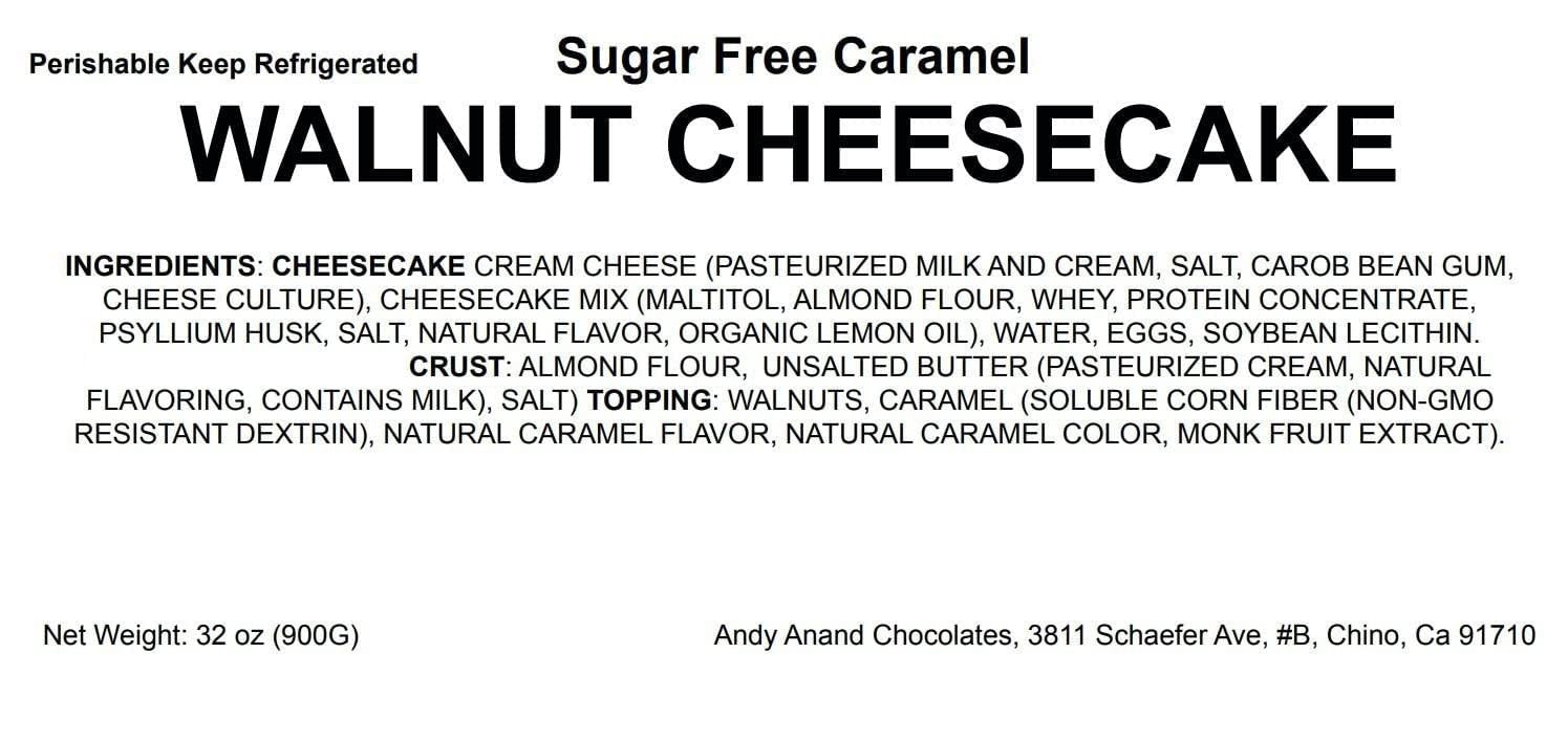 Sugar Free Caramel Walnut Cheesecake  cheese cake near me #cheesecake shop near me