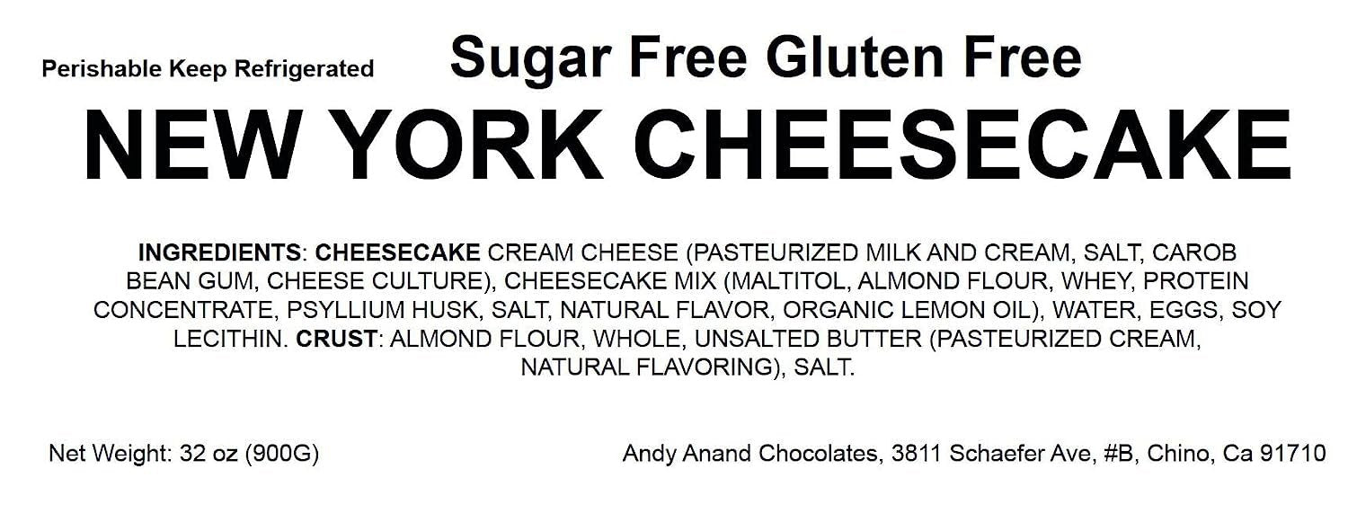 Sugar Free & Gluten-Free New York Cheesecake Sugar Free Cheesecake new york style #Flavor Name_New York