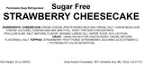 Andy Anand Deliciously Gluten Free & Sugar Free Strawberry Cheesecake 9" - Indulge in Creamy Bliss (3.4 lbs) - Andyanand