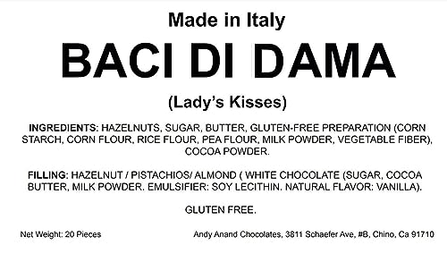 Baci Di Dama Cookies Mouthwatering Italian cookies with a delicate hazelnut flavor and indulgent chocolate fillings. Andy Anand Chocolates, All Products,Products,Italian Delicacies imported from Italy, Gluten Free Cookies