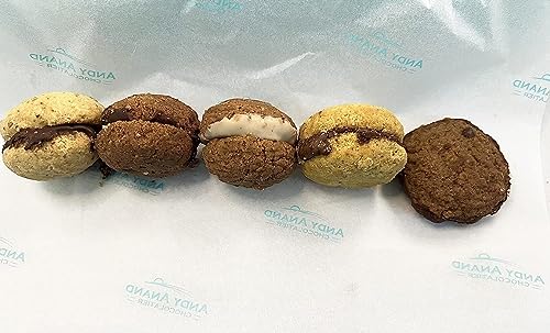 Baci Di Dama Cookies featuring a variety of flavors including hazelnut, pistachio, classic, and almond. Andy Anand Chocolates, All Products, Products, Italian Delicacies imported from Italy, Fresh Cookies.