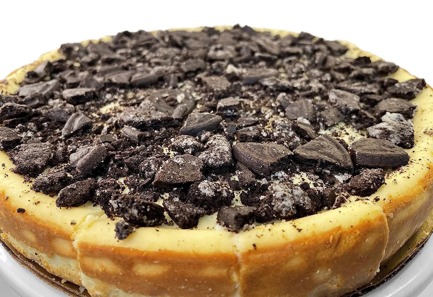 Sugar Free Cookies & Cream Cheesecake Sugar free cookies and cream cheesecake topped with crushed chocolate cookies, 2 lbs dessert.