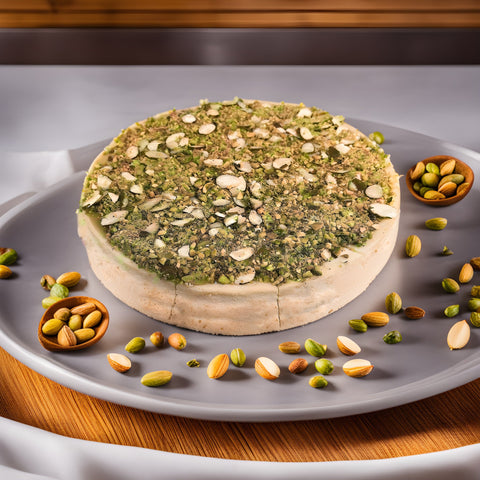 Andy Anand Deliciously Sugar-Free Pistachios Almond Cheesecake - Irresistible Cheesecake Fantasies (2 lbs) - Andyanand