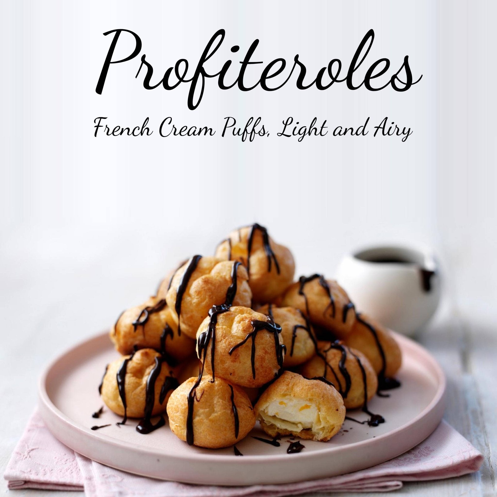 Fresh Dark Chocolate Profiterole artisan pastry
