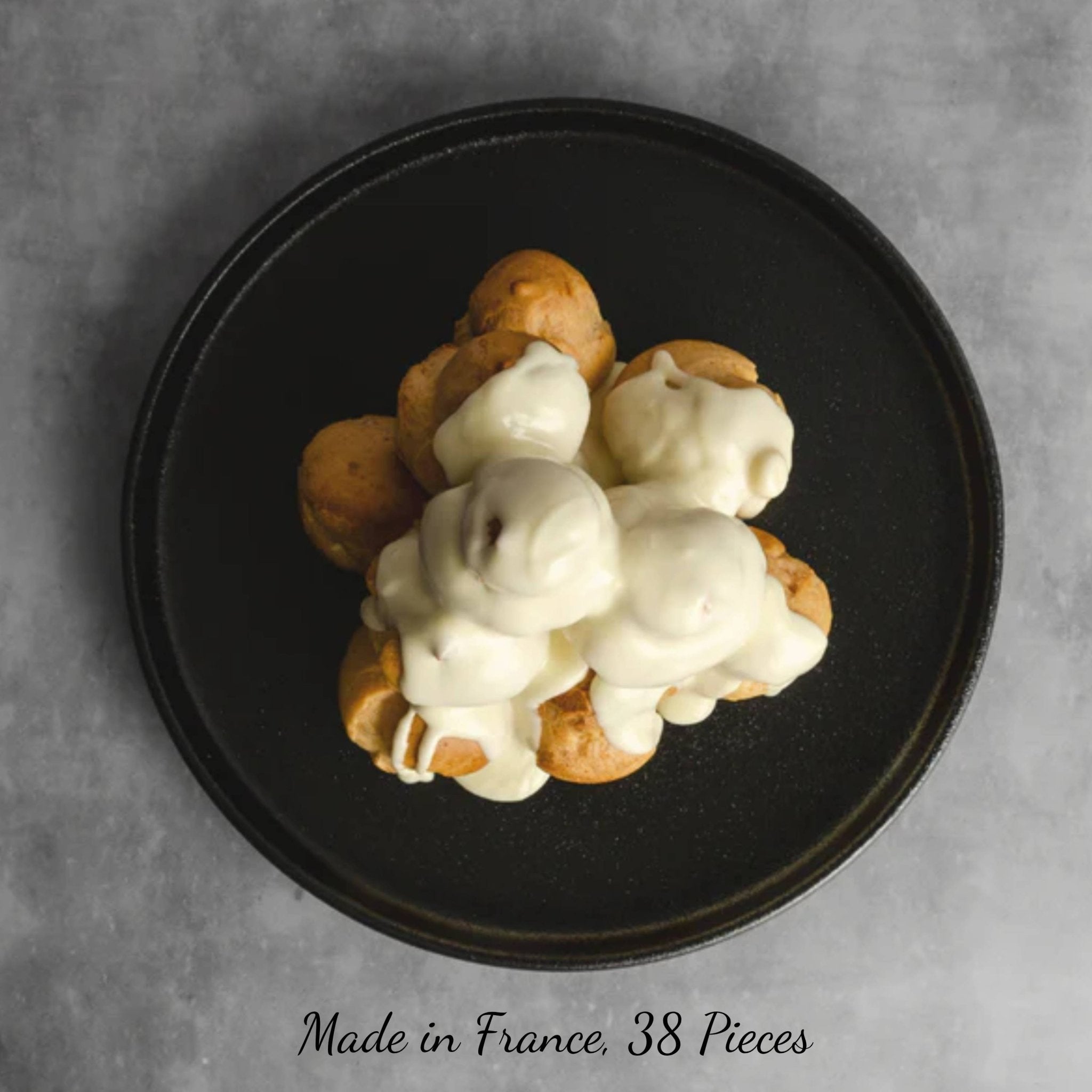 White Chocolate Profiterole with Pistachios