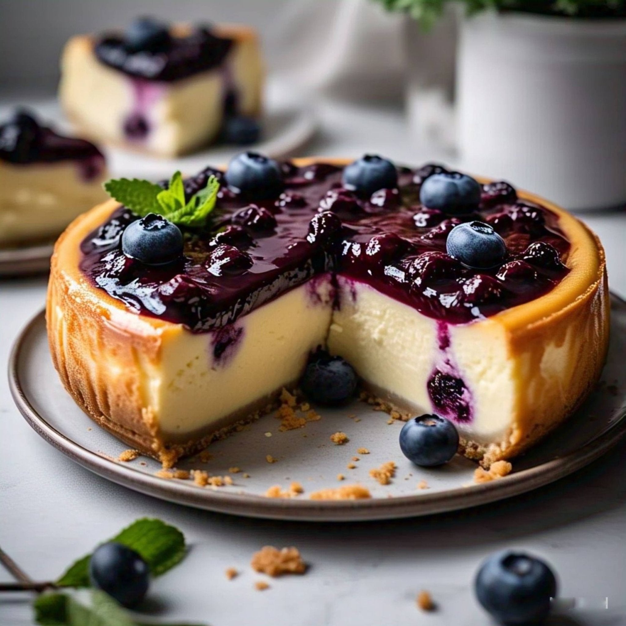 Andy Anand Chocolates Food & Beverages > Desserts & Sweets > Cakes > Sugar-Free Cakes Andy Anand Sugar-Free Blueberry Cake, 9-Inch, 2.8 lb – Handcrafted, Moist & Delicious, Diabetic-Friendly, No Preservatives, Birthday Gift Sugar-Free Blueberry Cake (9-inch) | Keto & Diabetic-Friendly