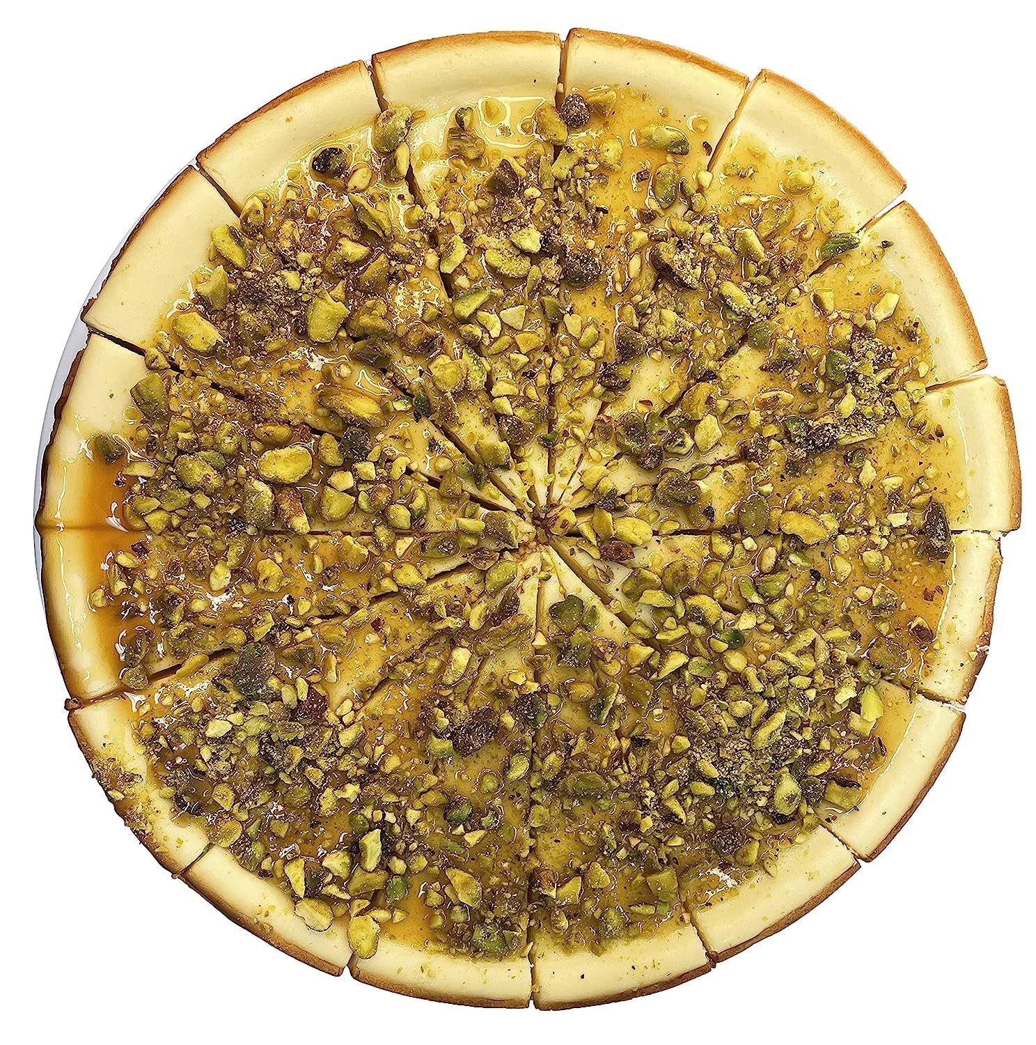 Gluten Free Caramel Pistachios Cheesecake Delectable gluten-free caramel pistachios cheesecake with rich and mouthwatering texture. Andy Anand Chocolates, All Products, Products, Gluten Free Cheesecake & Cake.