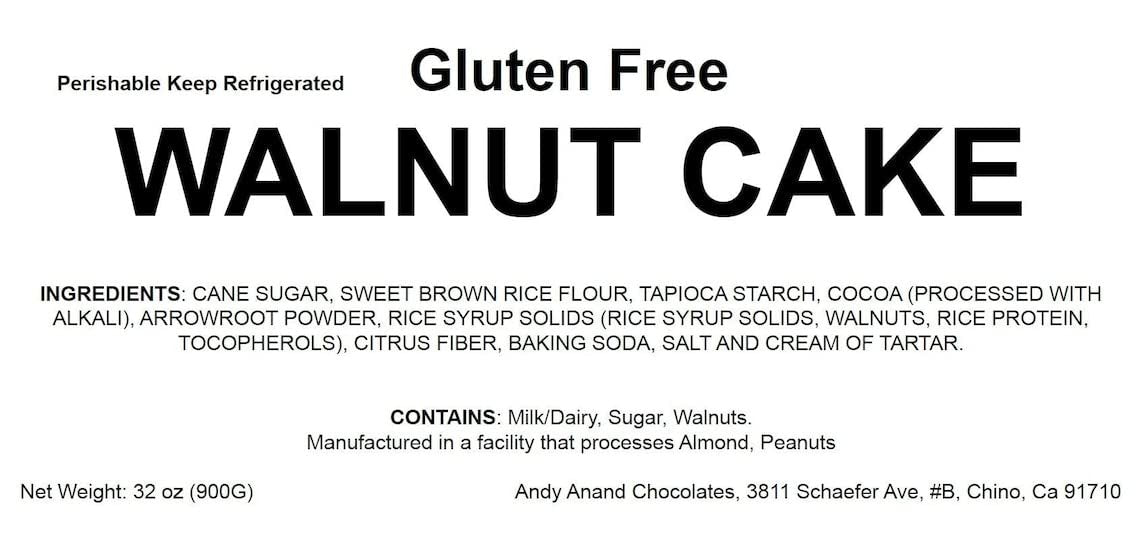Gluten Free Cake Caramel Walnut Cake xperience the Richness of Cake, Moist and Delicious Treat