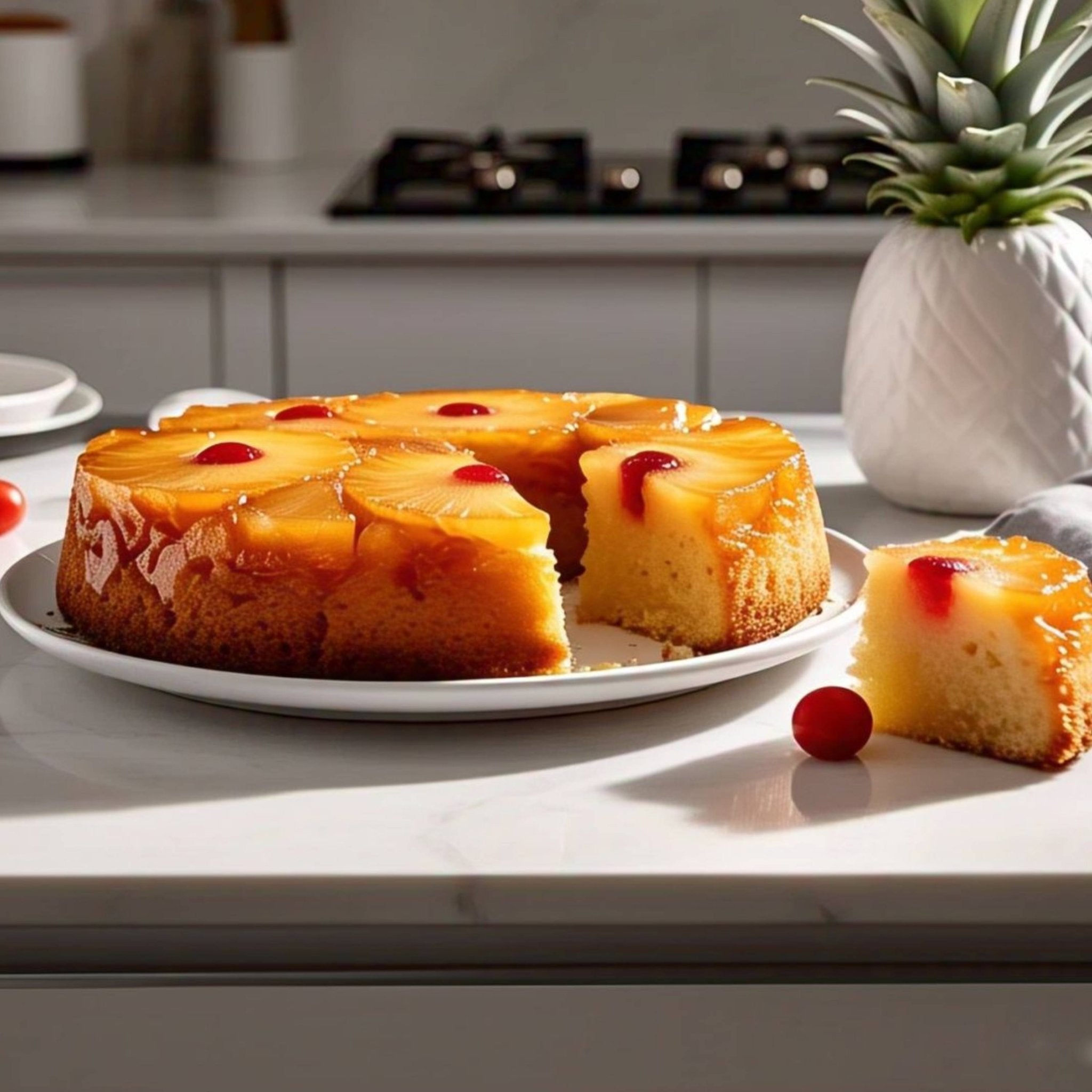 Andy Anand Chocolates Food & Beverages > Desserts & Sweets > Bakery > Cake Andy Anand Gluten-Free Pineapple Upside-Down Cake, 9-Inch, 2.4 lb – Caramelized Pineapple, All-Natural, No Preservatives, Birthday Gift Box Gluten-Free Pineapple Upside-Down Cake | Nationwide