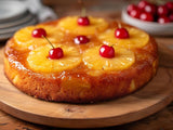 Andy Anand Gluten Free Classic Pineapple Upside-Down Cake, Infused with Caribbean Rum Flavor - 2.4 lbs - Andyanand
