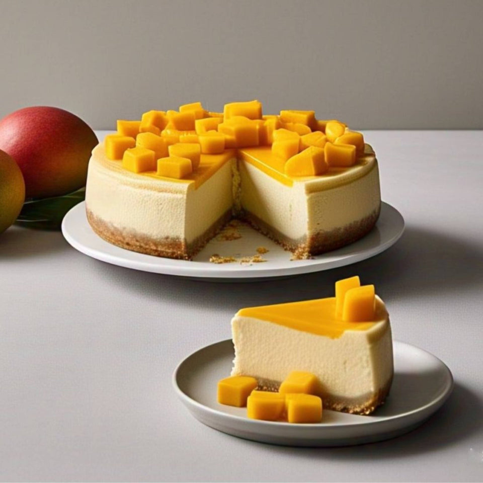 Andy Anand Gluten Free Mango birthday Cake 9", Treats for Delivery - Ideal Gift Boxed for Women, Men and Kids, Freshly Baked