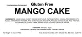 Andy Anand Gluten Free Mango Cake - Melt-in-Your-Mouth Cake (2.6 lbs) - Andyanand