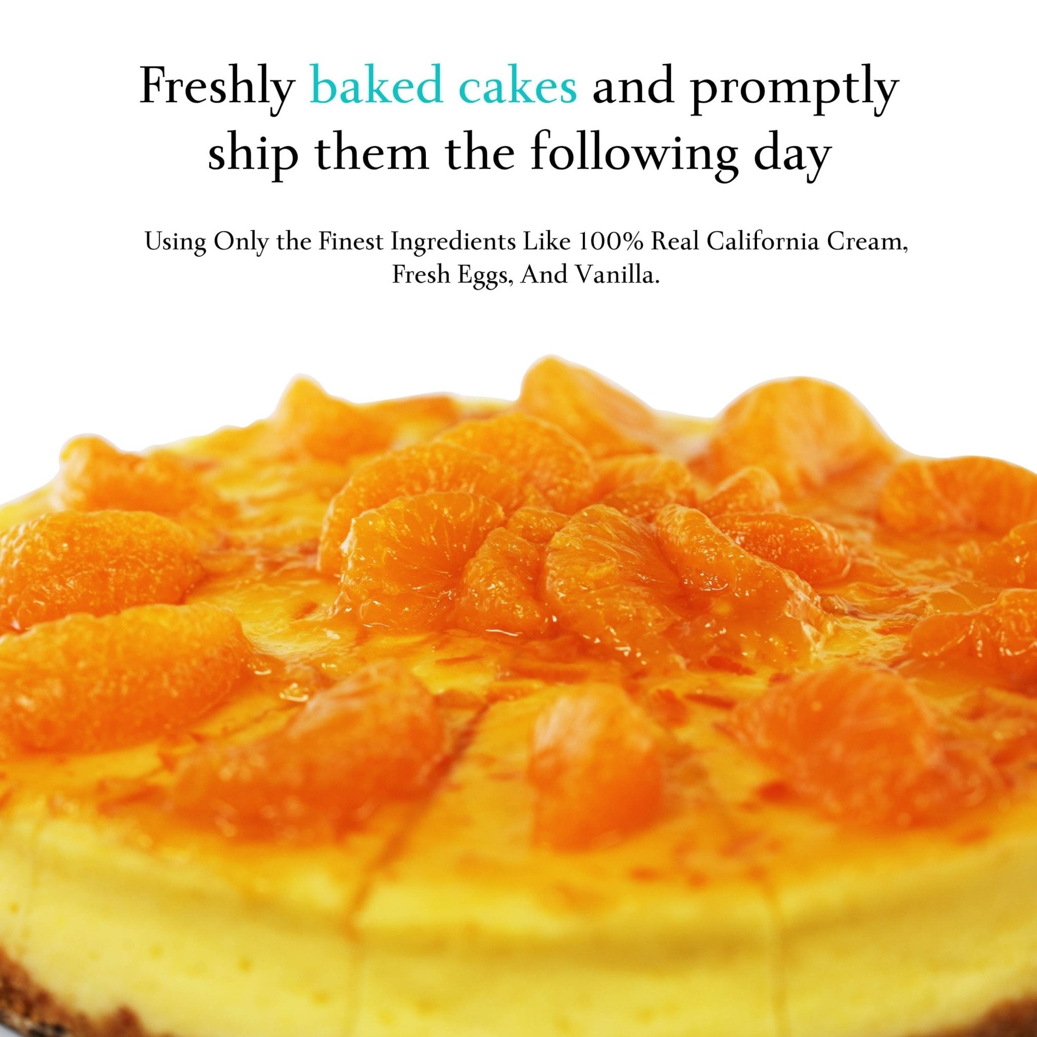 Gluten Free Orange Cheesecake Andy Anand Gluten Free Orange Cheesecake 9" - Made In Traditional Way - Divine Cheesecake Delights (2 lbs) - Andyanand
