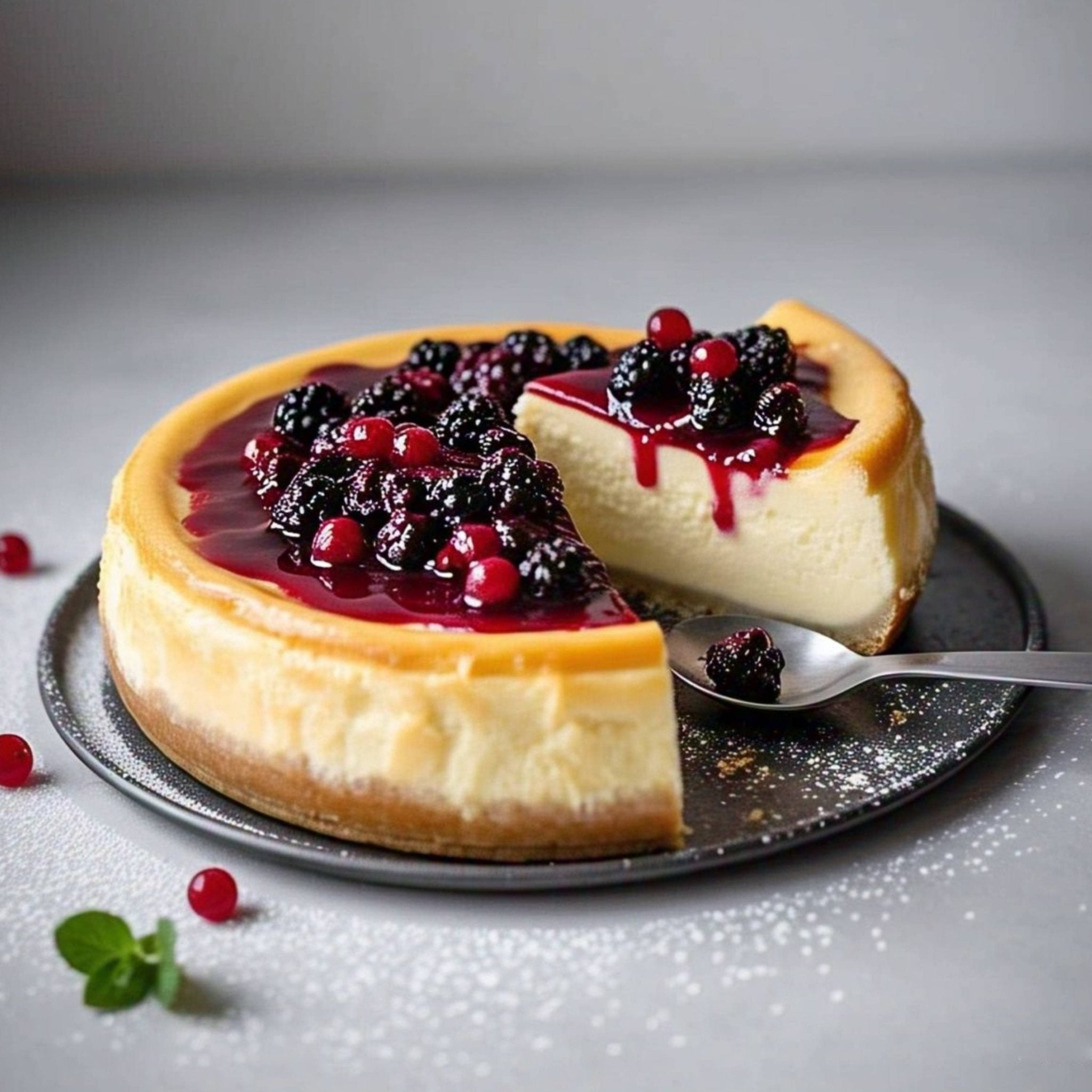 Andy Anand Gluten Free Wild Berry Cheesecake 9" - Delightful Taste, Freshly Baked Like Homemade Desserts (2.8 lbs)