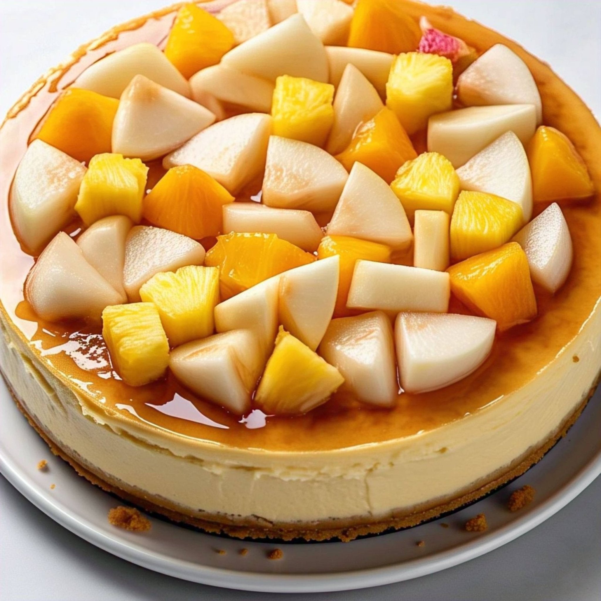Andy Anand Chocolates Food & Beverages > Desserts & Sweets > Cakes > Sugar-Free Cheesecakes Andy Anand Sugar-Free Tropical Fruit Cheesecake, 9-Inch, 2.6 lb – Diabetic-Friendly, California Cream Cheese, No Added Sugar, Birthday Gift Sugar-Free Tropical Fruit Cheesecake | Nationwide