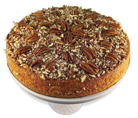 Andy Anand Keto Fresh Baked Gourmet Caramel Pecan Cake 9" - Sugar Free - (2 lbs) - Andyanand