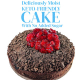 Andy Anand Keto Fresh Baked Gourmet Chocolate Strawberry Cake 9" - Sugar Free - Perfect for keto dessert lovers (2 lbs) - Andyanand