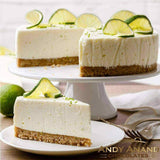 Andy Anand Key Lime Cheesecake 9" Fresh Made Divine Cheesecake Delights (2 Lbs) - Andyanand