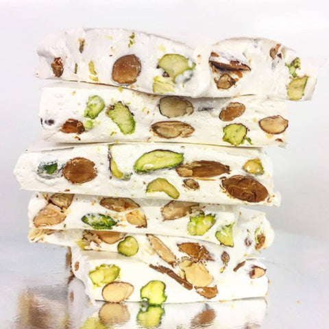Andy Anand Mixed Nut Soft Brittle, Nougat, Turron Made With Wildflower Honey 7 Oz - Amazing-Delicious-Decadent - Andyanand